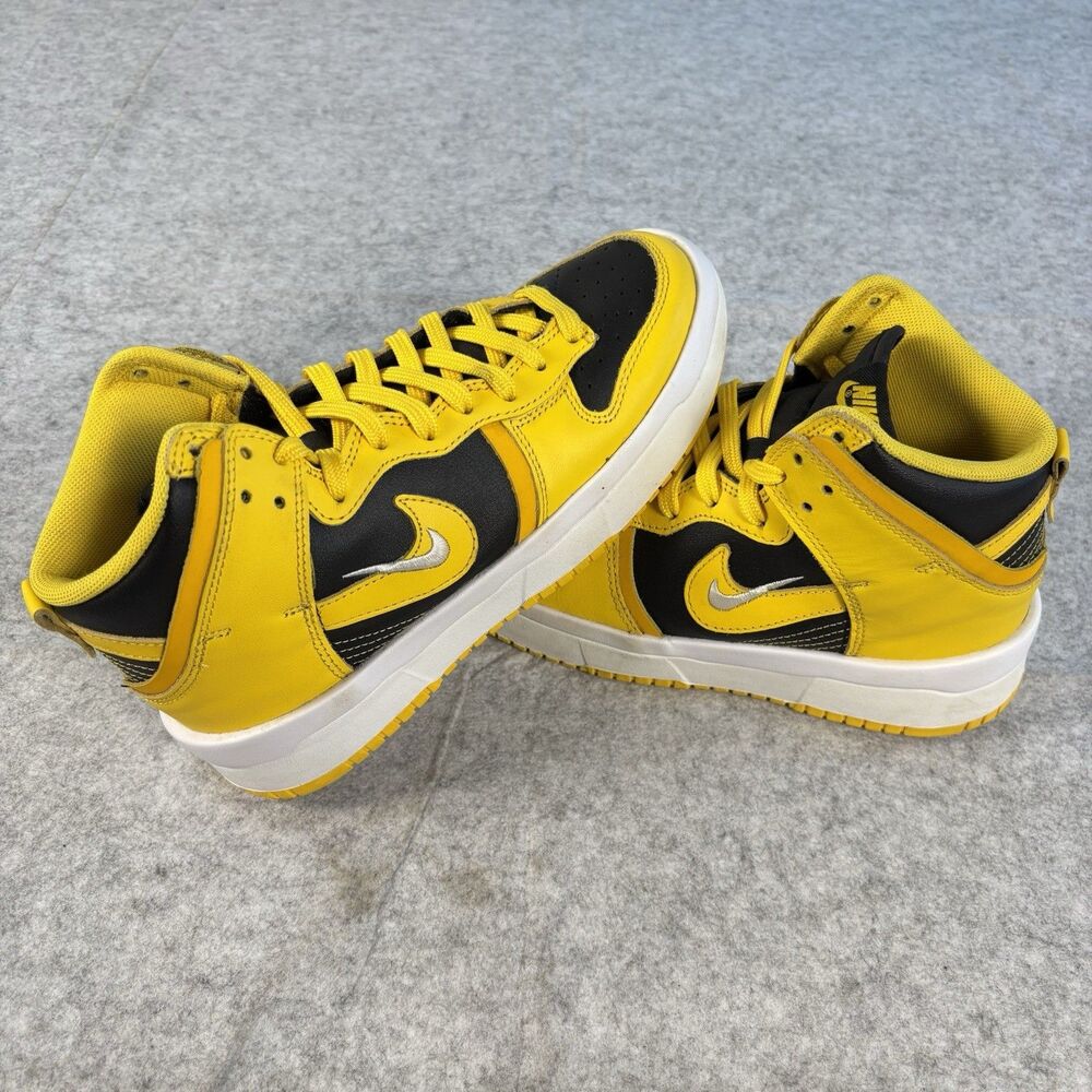 DH3718-001 - Mens 5 / Womens 6.5 - Nike Dunk High Up Goldenrod Varsity Maise IOB